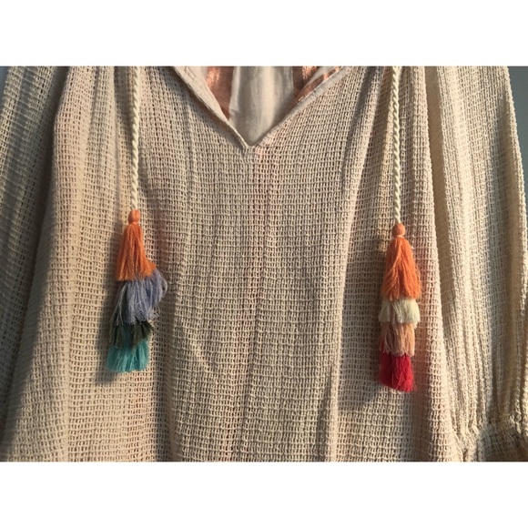 Summery top with rainbow tassels - Picture 4 of 5